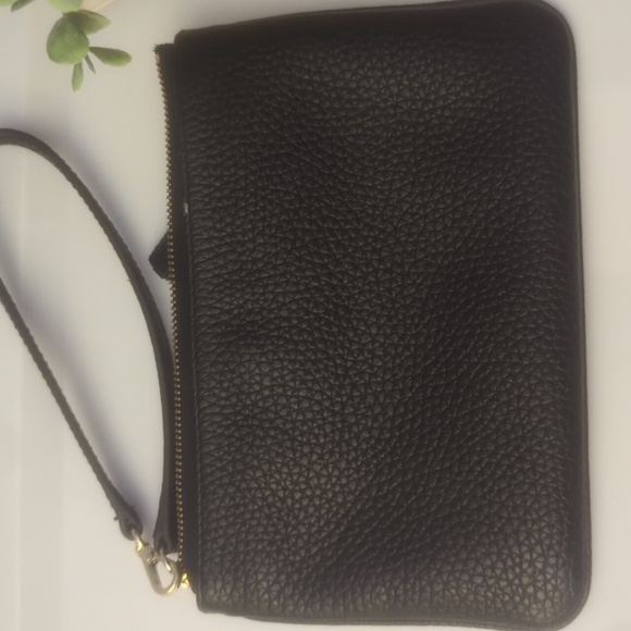 Kate Spade Black Pebbled Leather Clutch - Picture 4 of 6